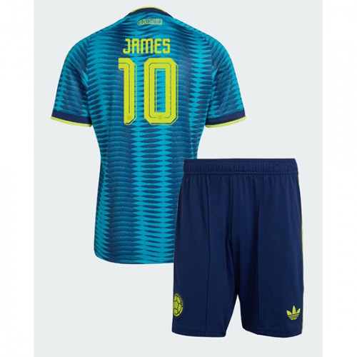 Dres Kolumbija James Rodriguez #10 Gostujuci za djecu SP 2026 Kratak Rukav (+ kratke hlače)